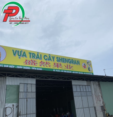 Bảng hiệu bạt vựa trái cây