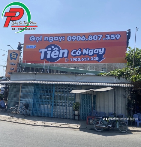 Bảng hiệu quảng cáo cho vay tiền
