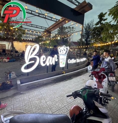 Chữ nổi quán cà phê Bean